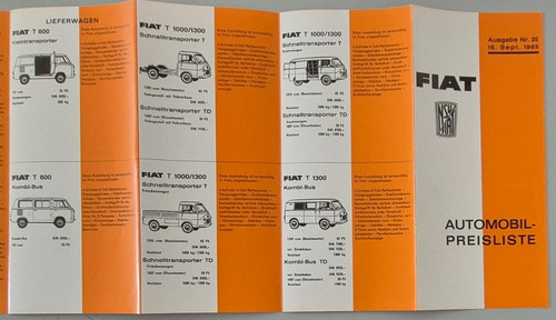 Bebilderte preisliste fiat und - preisliste,