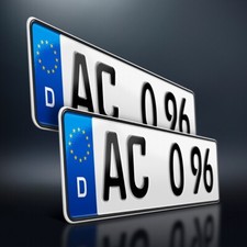 2 Kfz Kennzeichen | 420 x