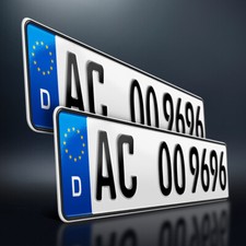 2 Kfz Kennzeichen | 520x110mm