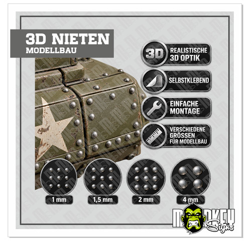 Nieten selbstklebend - , 1